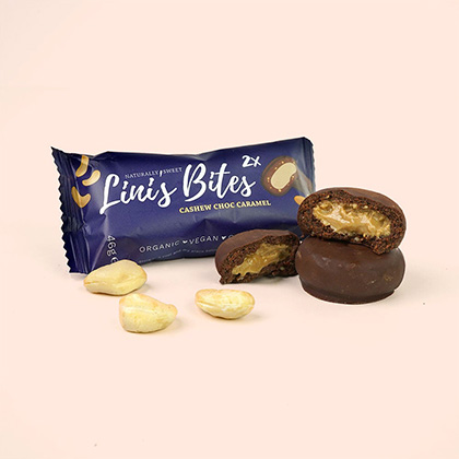 linis-bites-cashew-choco-caramel-pralinis-46g linis-bites-cashew-choco-caramel-pralinis-46g