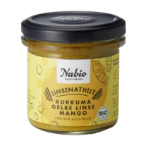 Nabio Linsenathlet Kurkuma Gelbe Linse Mango Aufstrich 140g