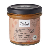 Nabio Powerlinse Dattel Rote Linse Walnuss Aufstrich 140g