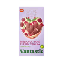 Vantastic Mini Choc Bars Vanilla Cherry 100g